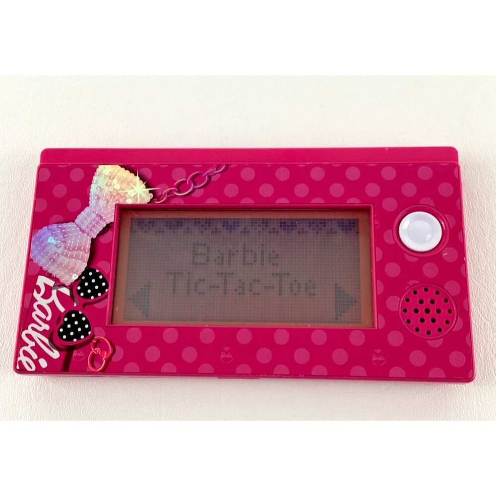 Barbie Handheld Game Educational Toy Matching Alphabet Pink Oregon Scientific